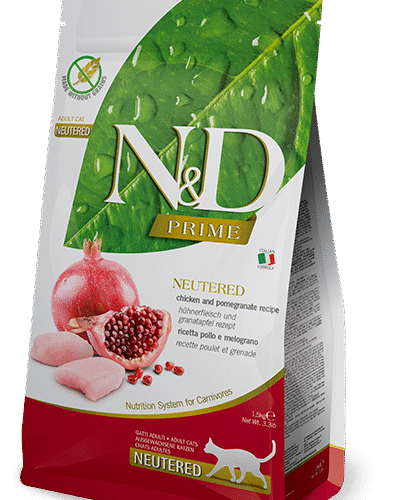 N&D Prime Chicken & Pomegranate Neutered Kedi Maması 10 Kg