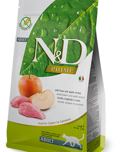 N&D Prime Boar & Apple Adult Kedi Maması 5 Kg